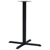 vidaXL F&oacute;tur fyrir Bistr&oacute;bor&eth; Svartur 76x76x107 cm Steypuj&aacute;rn