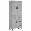 vidaXL H&aacute;r Sk&aacute;pur Steypugr&aacute;r 69,5x34x180 cm Samsettur Vi&eth;ur
