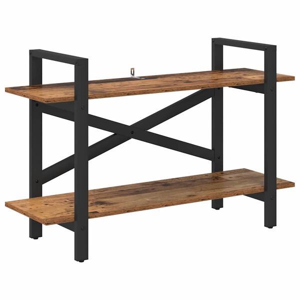 vidaXL Hilla Gamall vi&eth;ur 100 x 33,5 x 64 cm Samsettur vi&eth;ur