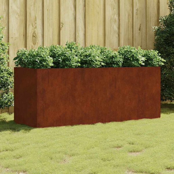 vidaXL Upph&aelig;kka&eth; Gar&eth;ker 200x80x80 cm Corten St&aacute;l