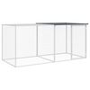 vidaXL kj&uacute;klingab&uacute;r me&eth; &thorn;aki antras&iacute;t 203x98x90 cm galvaniseru&eth;u st&aacute;li