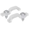 vidaXL LED Strip Clips 2 pcs Gegns&aelig;tt 23,8 x 7,3 x 4,3 mm