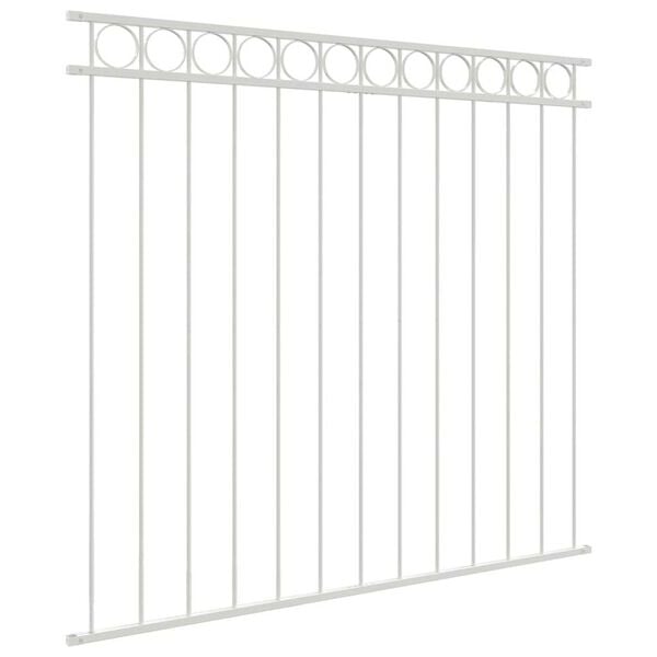 vidaXL Gir&eth;ingarelement Assen Hv&iacute;tt 170 x 120 cm St&aacute;l