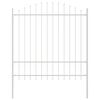 vidaXL Gar&eth;hefti 7 pcs Hv&iacute;tt 170 x 215 cm Dufth&uacute;&eth;a&eth; st&aacute;l
