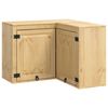vidaXL Cabinet SKI Hunangsbjartur 80 x 80 x 60 cm Solid furuhikk