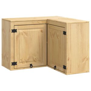 vidaXL Cabinet SKI Hunangsbjartur 80 x 80 x 60 cm Solid furuhikk
