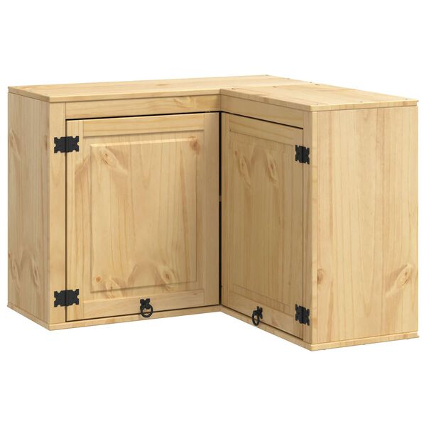 vidaXL Cabinet SKI Hunangsbjartur 80 x 80 x 60 cm Solid furuhikk
