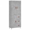 vidaXL H&aacute;r Sk&aacute;pur Steypugr&aacute;r 69,5x34x180 cm Samsettur Vi&eth;ur