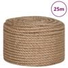 vidaXL Reipi &uacute;r J&uacute;ta 25m/Lengd og 10mm/&THORN;ykkt