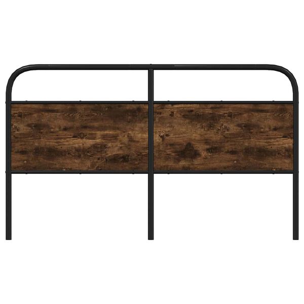 vidaXL Skiptanlegt R&uacute;mgafl Reykt&oacute;na Eikarlitur 150 cm St&aacute;li og Samsettur Vi&eth;ur