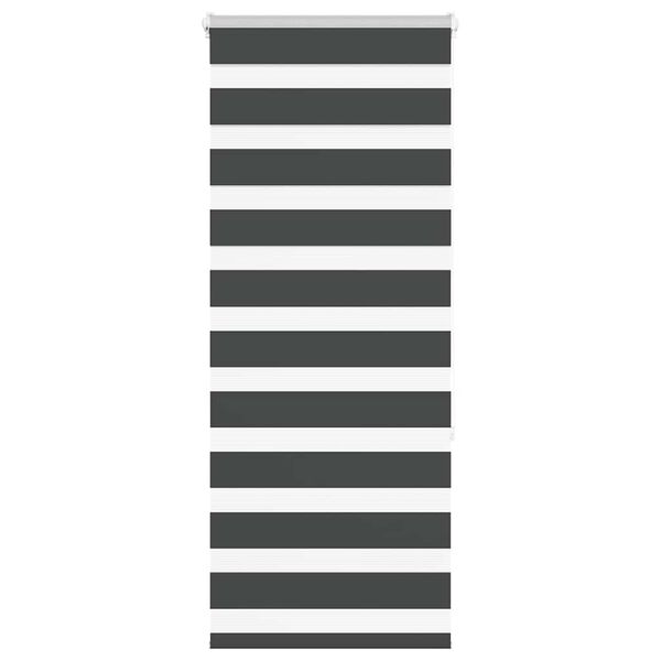 vidaXL Zebra Gard&iacute;na Sv&ouml;rt 55x150 cm Efni Breidd 50,9 cm P&oacute;l&yacute;ester