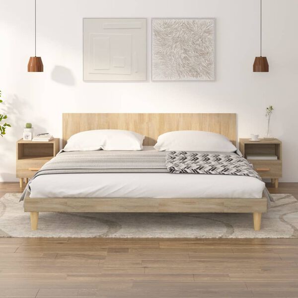 vidaXL N&aacute;ttbor&eth; 2 stk. Sonoma Eik 40x35x47 cm