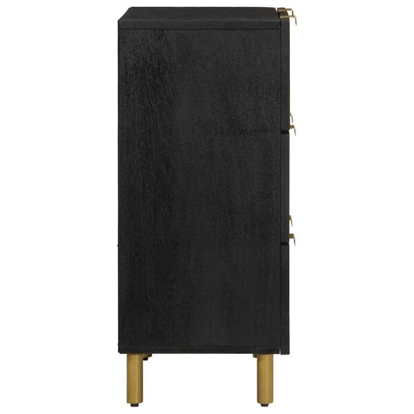 vidaXL Skenkur Svartur 60x33x75 cm Samsettur Vi&eth;ur