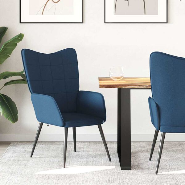 327923 vidaXL H&aelig;gindast&oacute;ll Bl&aacute;r Tau&aacute;kl&aelig;&eth;i