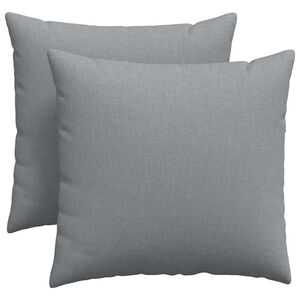 vidaXL S&oacute;fap&uacute;&eth;ar 2 pcs Lj&oacute;sgr&aacute;r 45 x 45 cm d&uacute;kur
