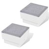 2 LED Innfelld Lj&oacute;s 100 x 100 x 68 mm