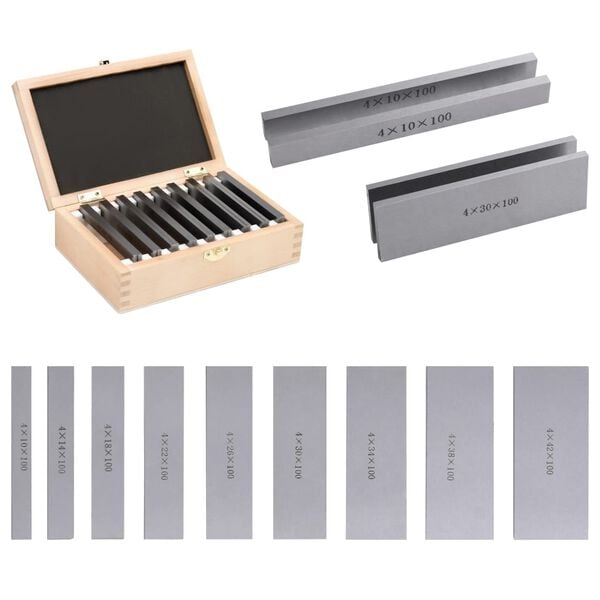 vidaXL Samsíða Púðar 100 mm 18 stk. 10-42 mm