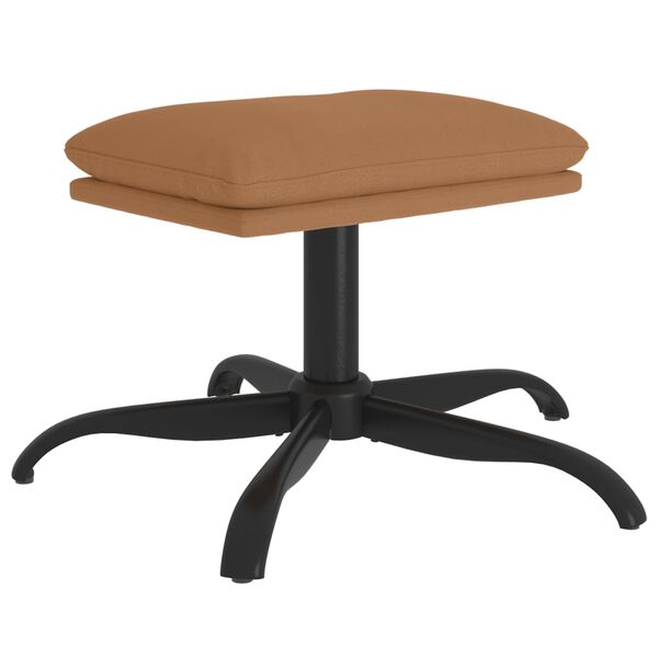 vidaXL Fótskemmur Brúngráar 60x60x36 cm Míkrófíber Áklæði