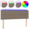 vidaXL LED H&ouml;f&eth;agafl 144x5x78/88 cm M&oacute;gr&aacute;tt &Aacute;kl&aelig;&eth;i