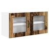 vidaXL Eldh&uacute;s sk&aacute;pur Gamalt timbur 80 x 31 x 40 cm Samsettur vi&eth;ur