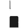 804873 vidaXL 2 Piece Bathroom Furniture Set Black Chipboard