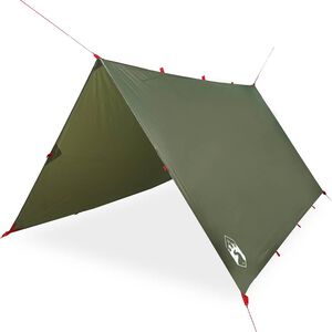 vidaXL Camping Tarp Olive Green 306x306 cm Vatnsheldur