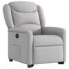 vidaXL Electric Stand up Recliner st&oacute;ll Cloud Grey Efni