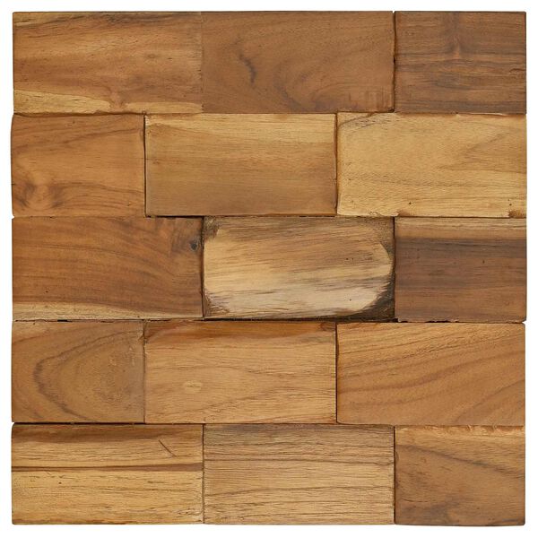 vidaXL Geymslust&oacute;ll Br&uacute;nn 40 x 40 x 45 cm Solid teak vi&eth;ur