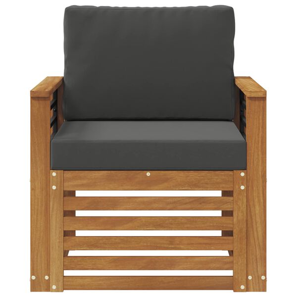 vidaXL &Uacute;ti s&oacute;fasett me&eth; p&uacute;&eth;i N&aacute;tt&uacute;rulegur 71 x 63 x 73 cm