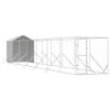vidaXL &Uacute;tihundask&yacute;li me&eth; &THORN;aki Silfurlita&eth; 2x14x2,5 m Sinkh&uacute;&eth;a&eth; St&aacute;l