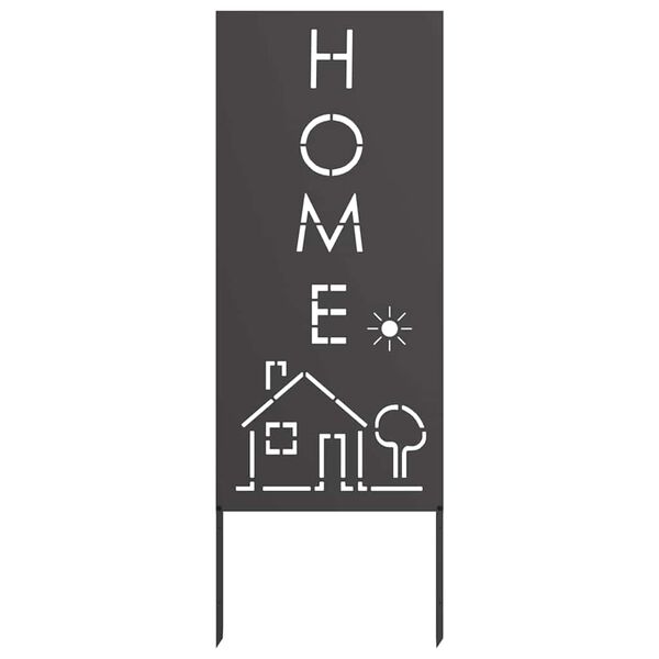 vidaXL Gar&eth;s b&uacute;na&eth; skj&aacute;r Svartur 50 x 140 cm Kalt r&uacute;lla&eth; st&aacute;l