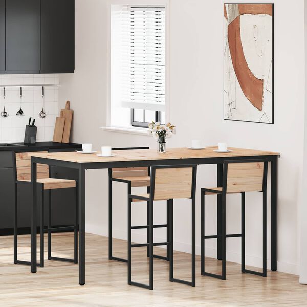 vidaXL Barbor&eth; N&aacute;tt&uacute;rulegur 110 x 55 x 105 cm Solid furuhikk