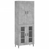 vidaXL H&aacute;r Sk&aacute;pur Steypugr&aacute;r 69,5x34x180 cm Samsettur Vi&eth;ur