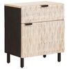 vidaXL Noat&ouml;flu sk&aacute;pur me&eth; sk&uacute;ffu Hv&iacute;tt 50 x 33 x 60 cm Hart mang&oacute;tr&eacute;