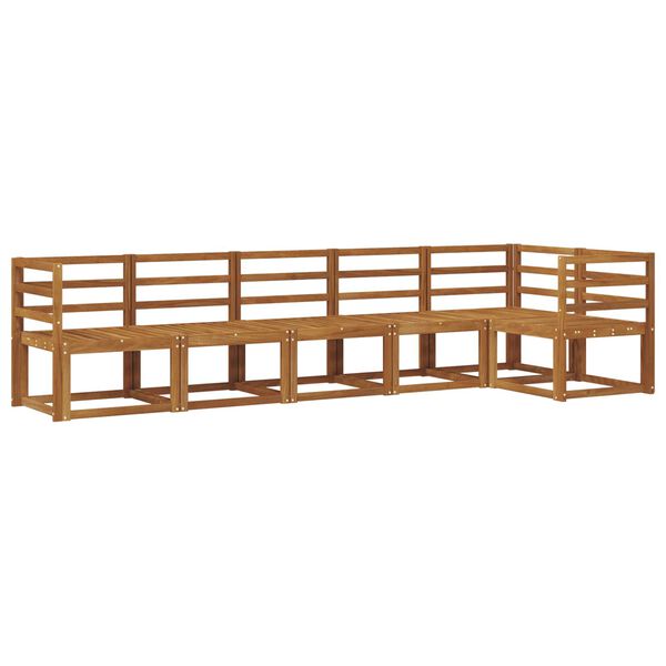 vidaXL &Uacute;ti s&oacute;fasett 6 pcs N&aacute;tt&uacute;rulegur Hrein akas&iacute;utr&eacute;