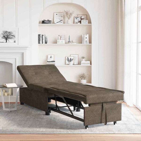 vidaXL Skemmtir&uacute;m D&ouml;kk gr&aacute; 194 x 67 x 82 cm Huahua efni