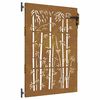 vidaXL Gar&eth;hli&eth; 85x125 cm &uacute;r corten st&aacute;li &uacute;r bambus
