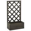 vidaXL Bl&oacute;maker me&eth; Rimlum Gr&aacute;tt 50x25x90 cm Gegnheill &THORN;inur