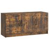 vidaXL Sj&oacute;nvarpssk&aacute;pur Reyktur eikarlitur 99 x 34,5 x 47 cm