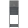 vidaXL Þvottavélaskápur Háglans Grár 64x25,5x190 cm