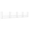 vidaXL U-laga Grj&oacute;tkassi me&eth; 5 St&oacute;lpum J&aacute;rn 500x20x100 cm