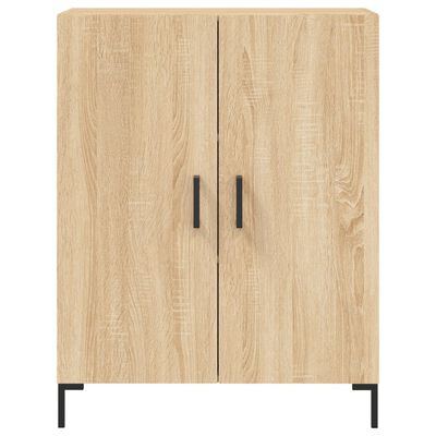 vidaXL Skápur Sonoma Eikarlitur 69,5x34x180 cm Samsettur Viður