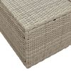 vidaXL Gar&eth;as&oacute;fi me&eth; p&uacute;&eth;i Gr&aacute;r 184 x 62 x 69 cm p&oacute;l&yacute;rattan