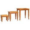 vidaXL B&oacute;ka&eth;ar hli&eth;arbor&eth; 3 pcs N&aacute;tt&uacute;rulegur Eika