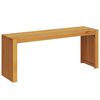 vidaXL Bekkur Ol&iacute;u n&aacute;tt&uacute;rulegt 110 x 30 x 45 cm Solid teak vi&eth;ur