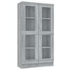 vidaXL Glersk&aacute;pur Gr&aacute;r Sonoma 82,5x30,5x150 cm Samsettur Vi&eth;ur