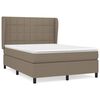 vidaXL H&oacute;lfa&eth; Springr&uacute;m me&eth; D&yacute;nu Br&uacute;ngr&aacute;tt 140x190 cm Tauefni