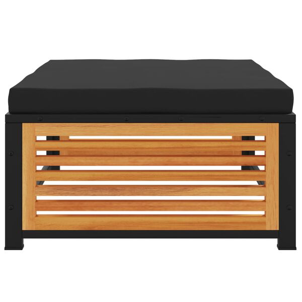 vidaXL Gar&eth;kollur me&eth; Sessu 68x68x30 cm Gegnheill Akas&iacute;uvi&eth;ur