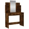 vidaXL Snyrtibor&eth; me&eth; Spegli Sonoma Eikarlitur 96x39x142 cm