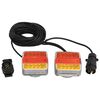 vidaXL kerrulj&oacute;s 2 stk Rau&eth; 10,5x7,5x10 cm 12V LED pera